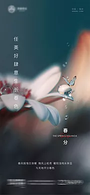 素材能量站-春分节气海报