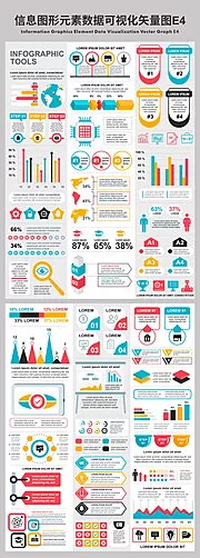 素材能量站-信息图形元素数据可视化矢量图