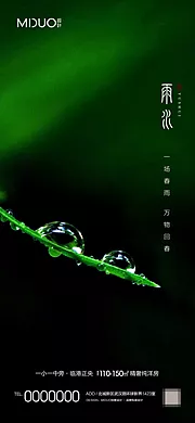 素材能量站-雨水节气海报