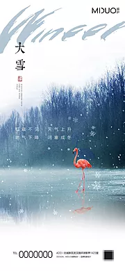 素材能量站-大雪节气海报