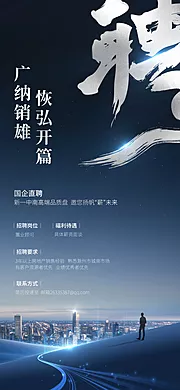 素材能量站-地产招聘系列海报