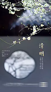 素材能量站-清明节气海报