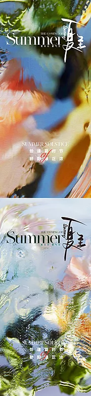 素材能量站-地产美业夏至节气海报