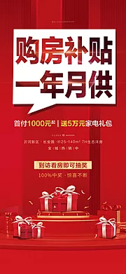 素材能量站-地产热销钜惠火爆特价热卖海报