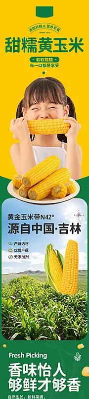 素材能量站-农产品黄玉米详情页