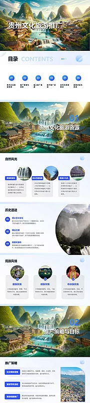 素材能量站-贵州文化旅游推广PPT