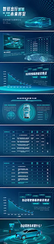 素材能量站-简约高端科技风自动驾驶ppt