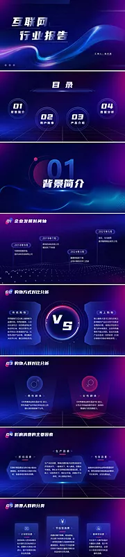 素材能量站-科技互联网行业报告ppt