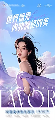 素材能量站-医美美业品牌调性创意海报