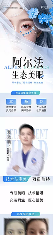 素材能量站-阿尔法生态美眼案例医生海报