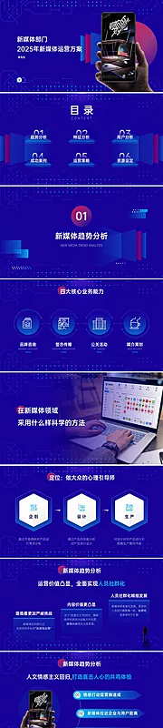 素材能量站-新媒体运营方案汇报ppt