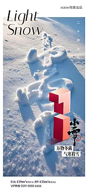 素材能量站-小雪海报