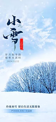 素材能量站-小雪海报